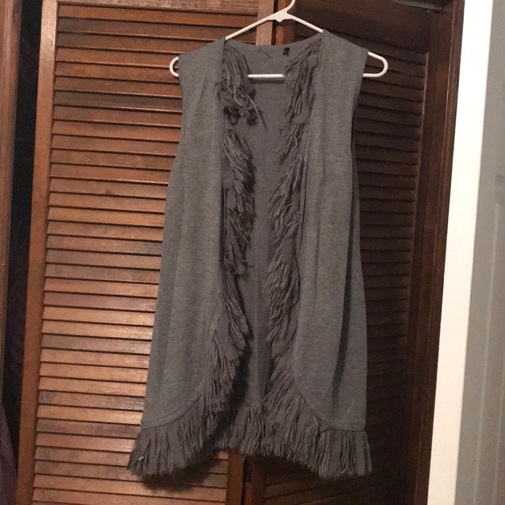 Grey cardigan